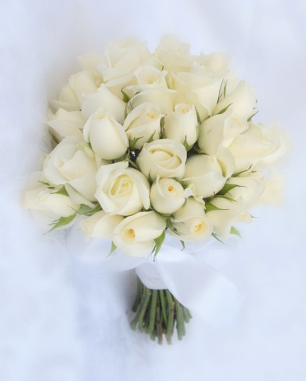 White Rose Handtied