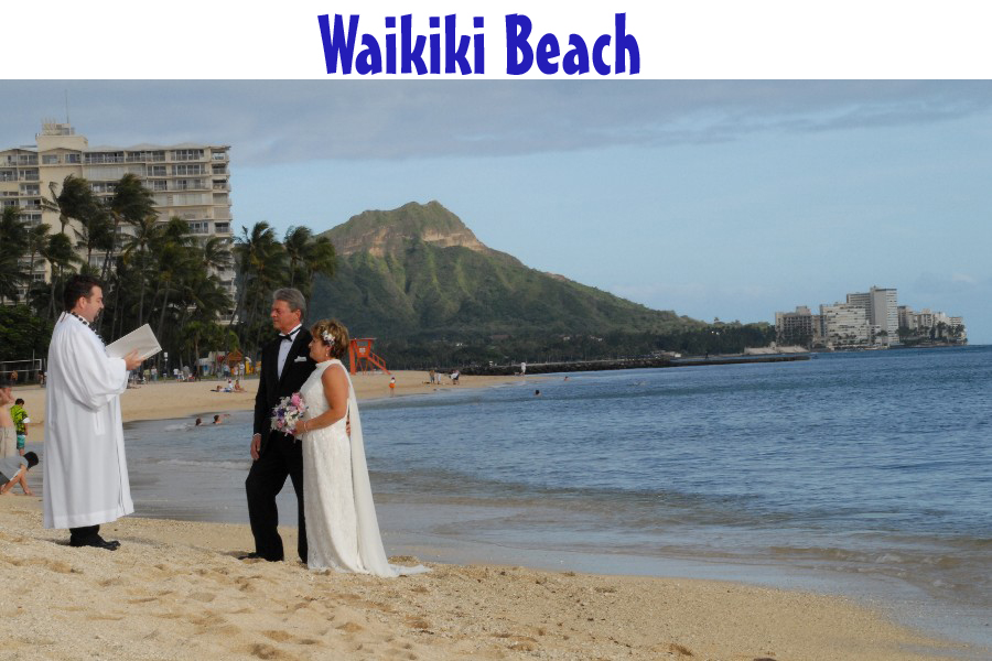 Wedding Packages to suit you from our most simple Waikiki Beach Wedding